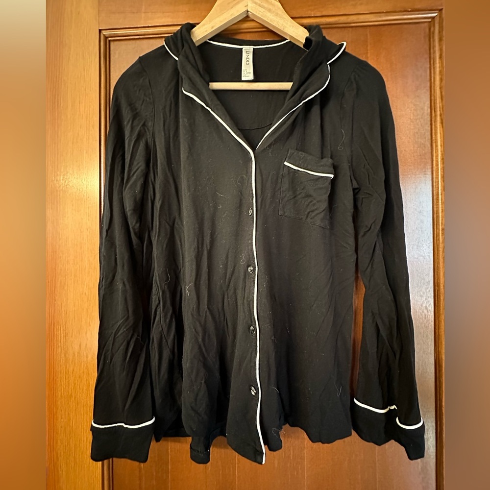 Index black pajama shirt and pants